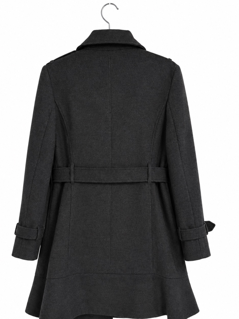 New York & Company Double Breasted Belted Trench Coat Women’s Large - Picture 2 of 2